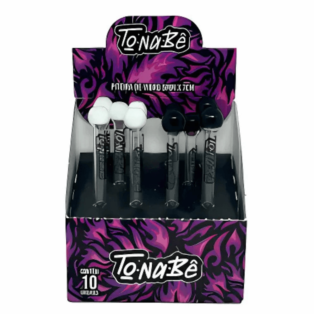 Piteira de Vidro Tonabê bolinha - Display C/10 Unidades - Imagem 2