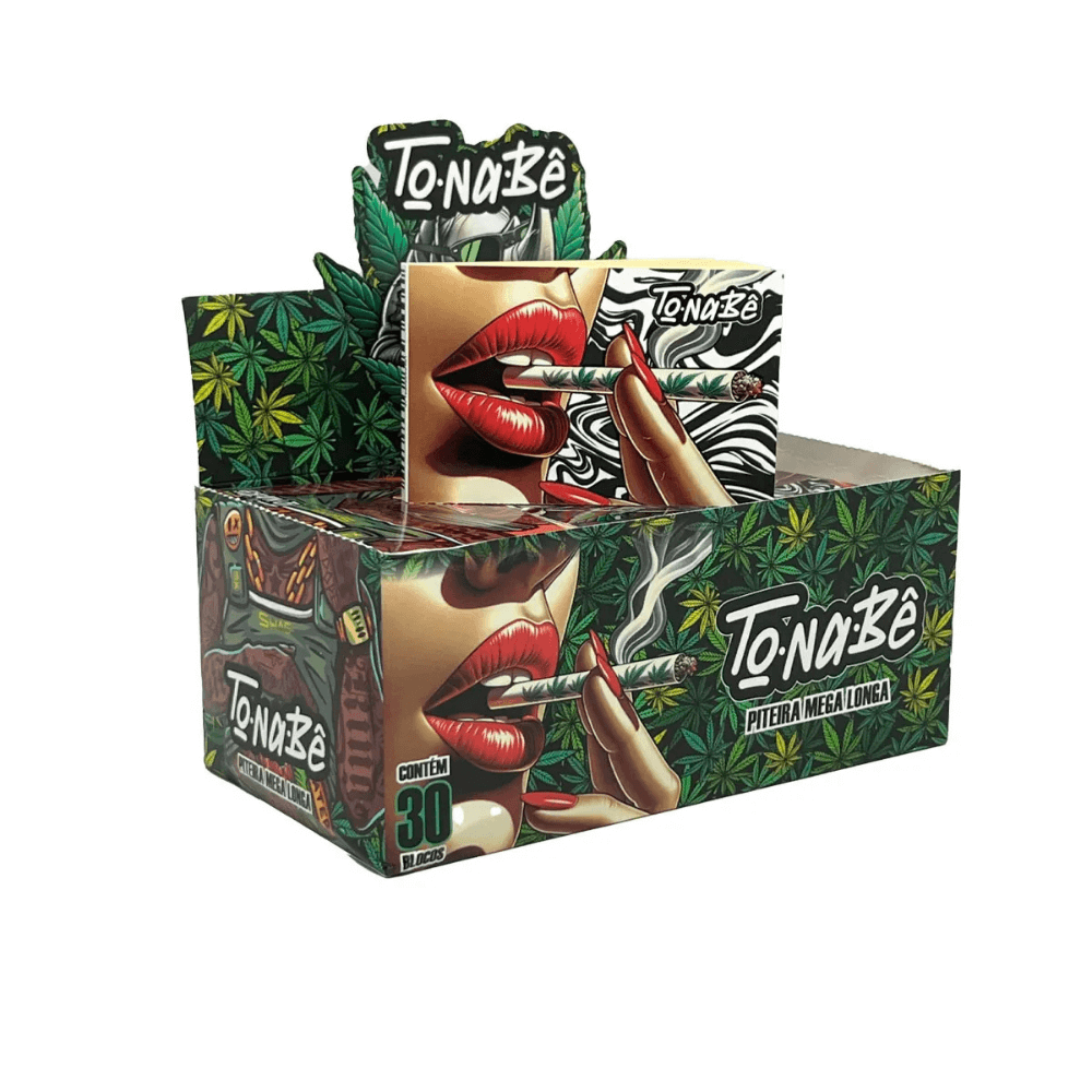 Piteira de Papel Tonabê Mega Longa - Display C/30 Blocos