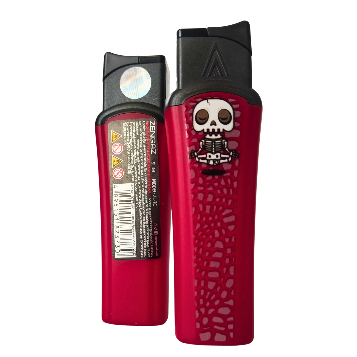 Isqueiro Maçarico Zengaz Zl-7E Slim Jet Ilustrado - Display C/18 - Imagem 9