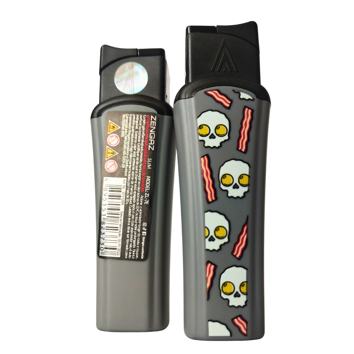 Isqueiro Maçarico Zengaz Zl-7E Slim Jet Ilustrado - Display C/18 - Imagem 12