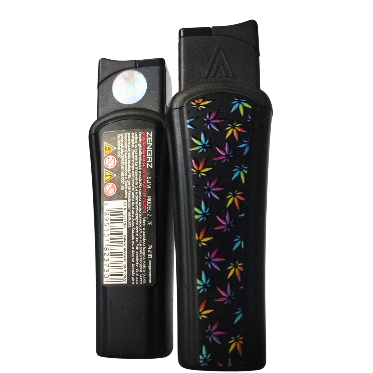 Isqueiro Maçarico Zengaz Zl-7E Slim Jet Ilustrado - Display C/18 - Imagem 8