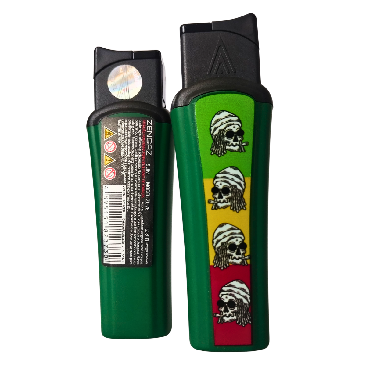 Isqueiro Maçarico Zengaz Zl-7E Slim Jet Ilustrado - Display C/18 - Imagem 7