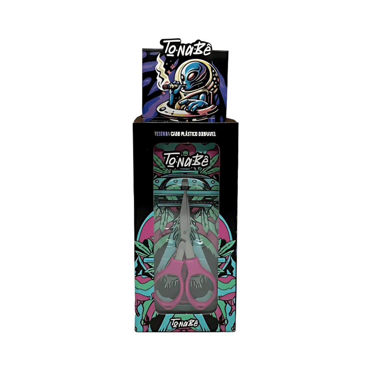 Tesoura Dobrável de Plástico Tonabê - Display C/10 Tesouras - Imagem 10