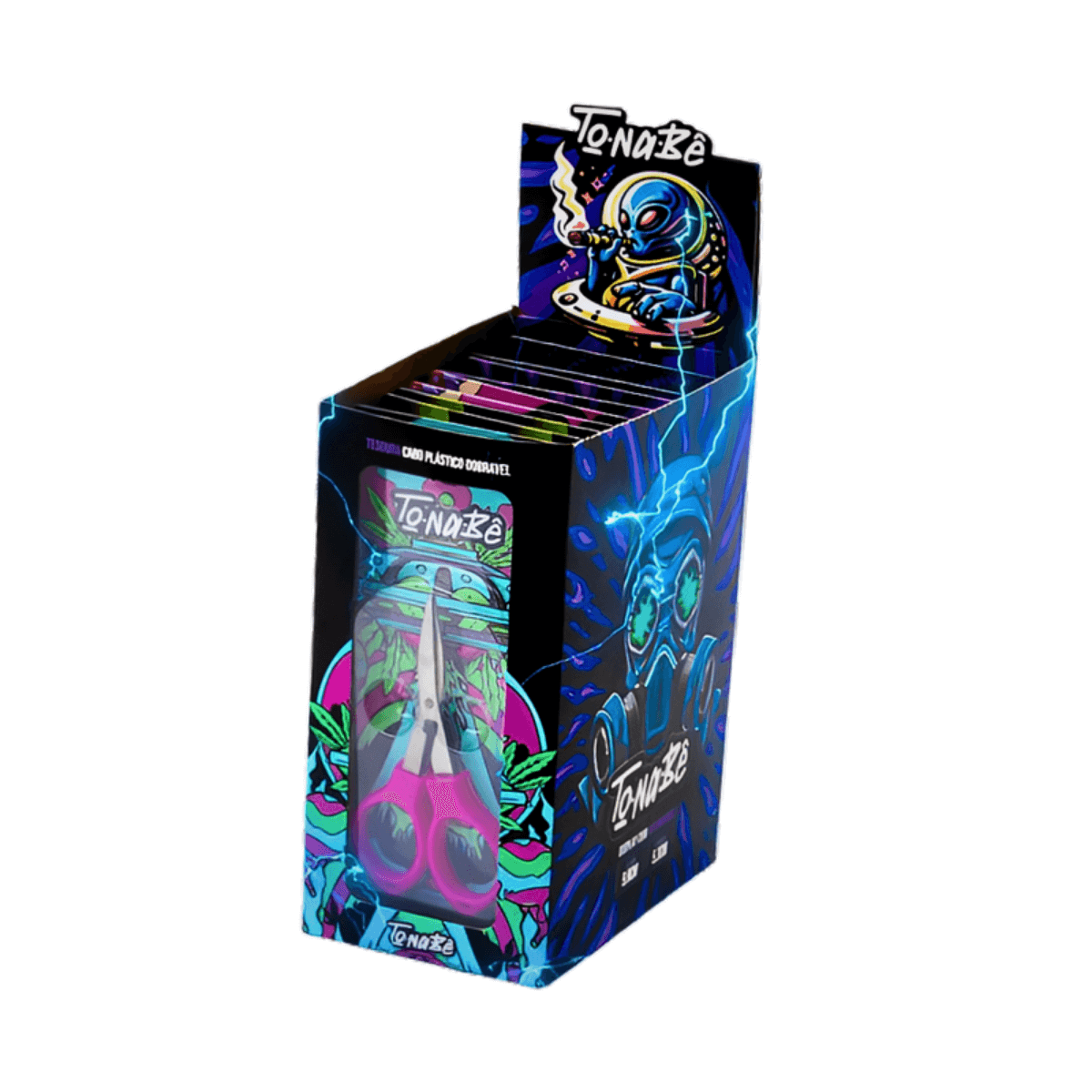 Tesoura Dobrável de Plástico Tonabê - Display C/10 Tesouras - Imagem 9