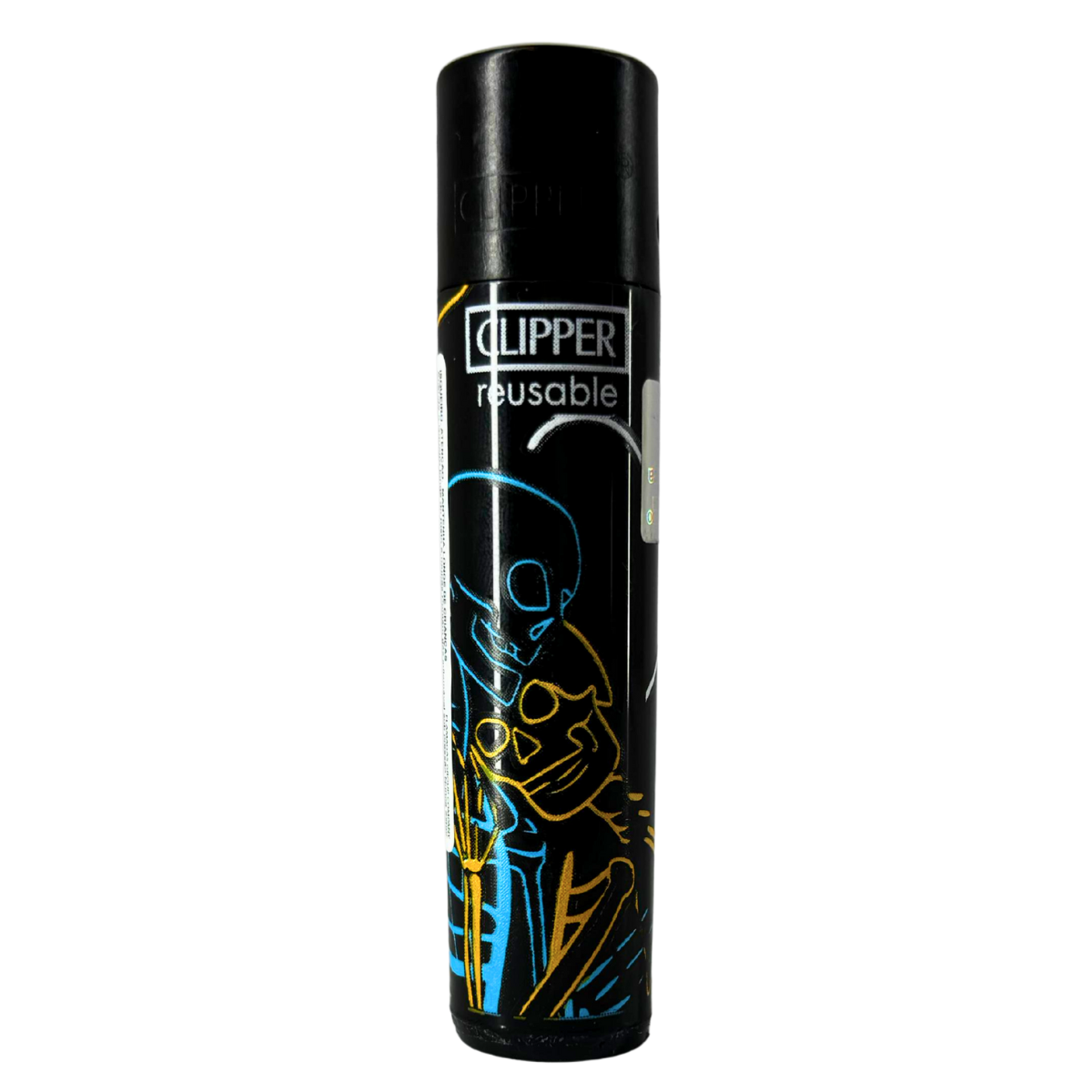 Isqueiro Clipper BL12 CP11R Loving Skulls 1 + BW + LB - Display C/24 (Grande) - Imagem 7