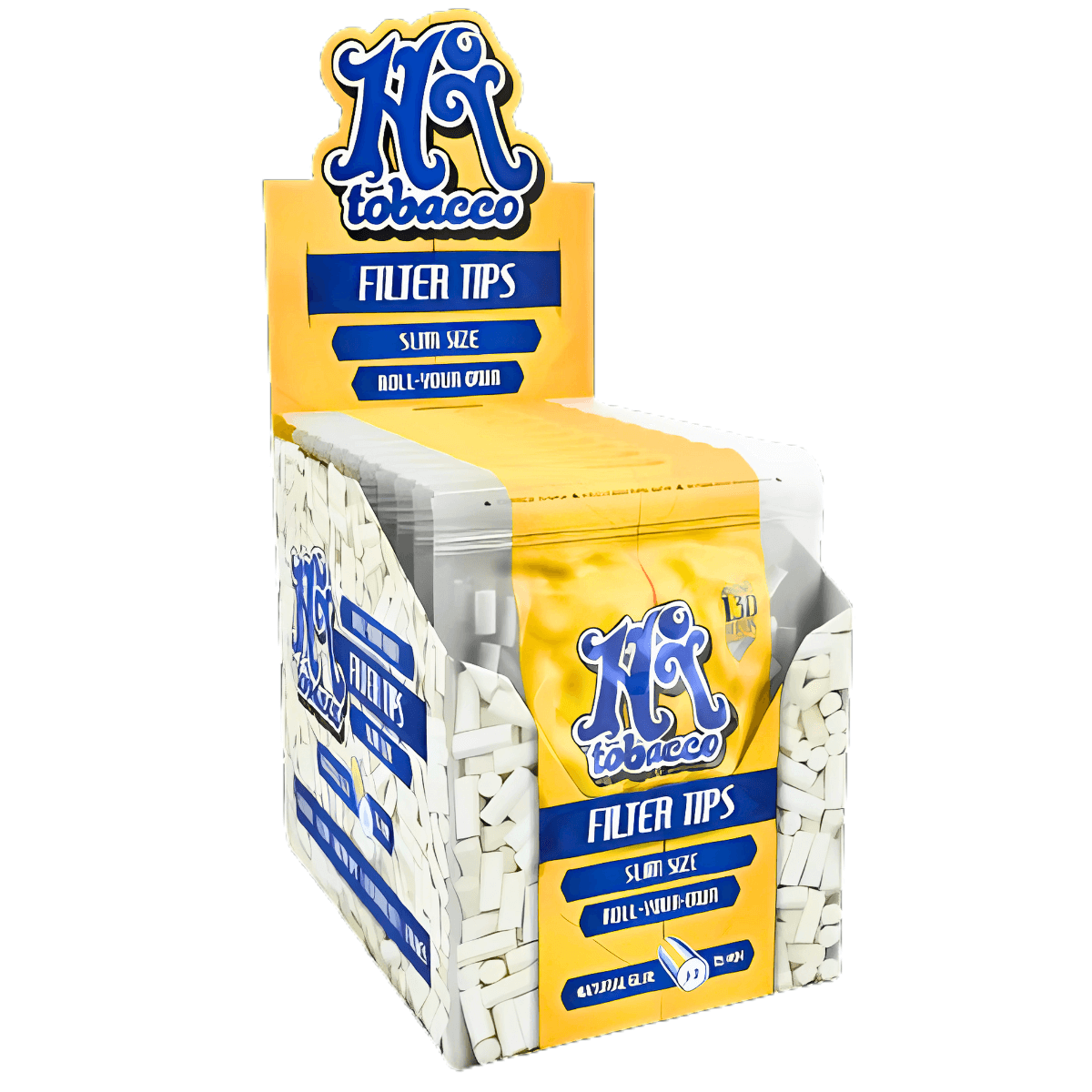 Filtro Hi Tobacco Blue Slim Size - Display C/10 Bags