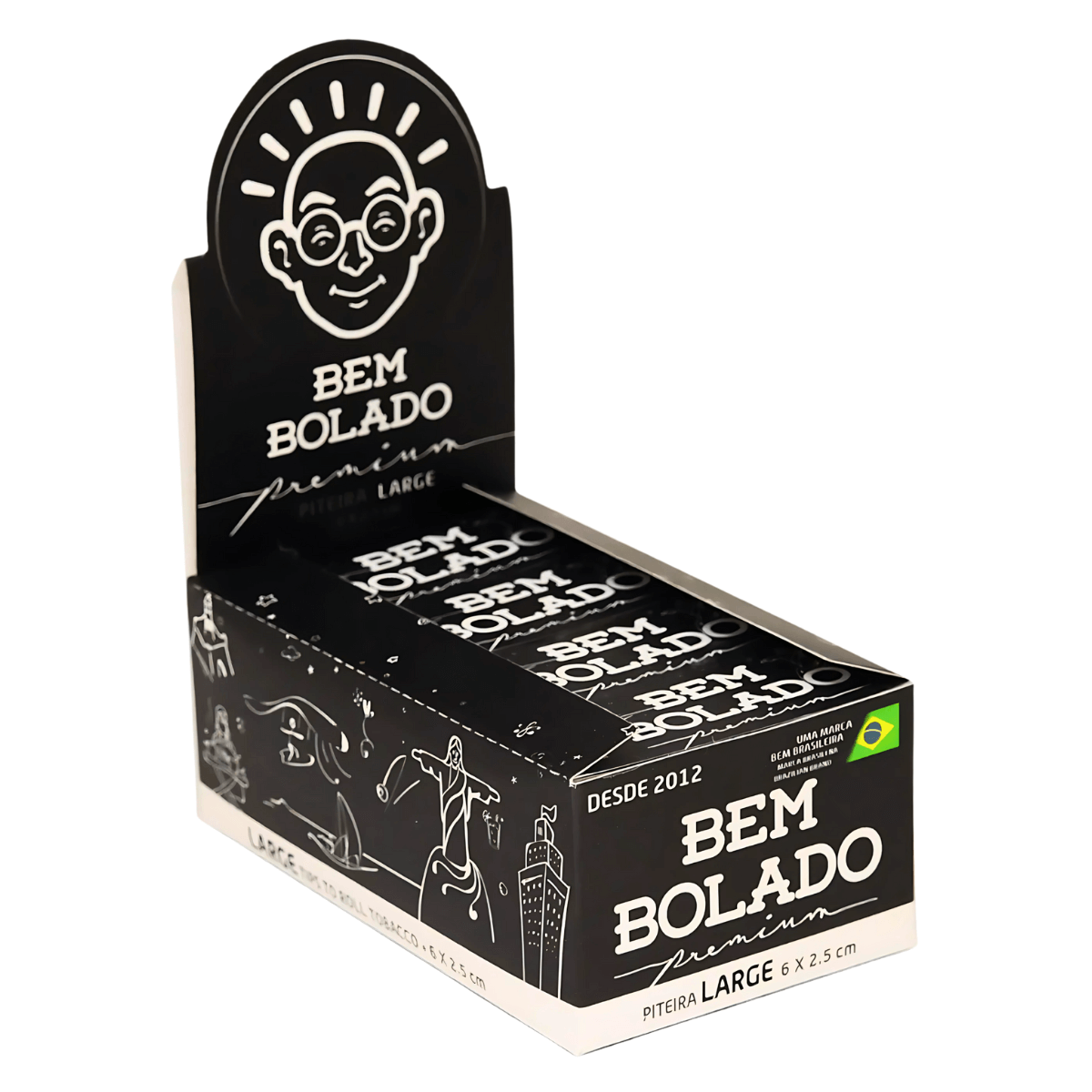 Piteira Bem Bolado Premium Large - Display C/24 Livretos