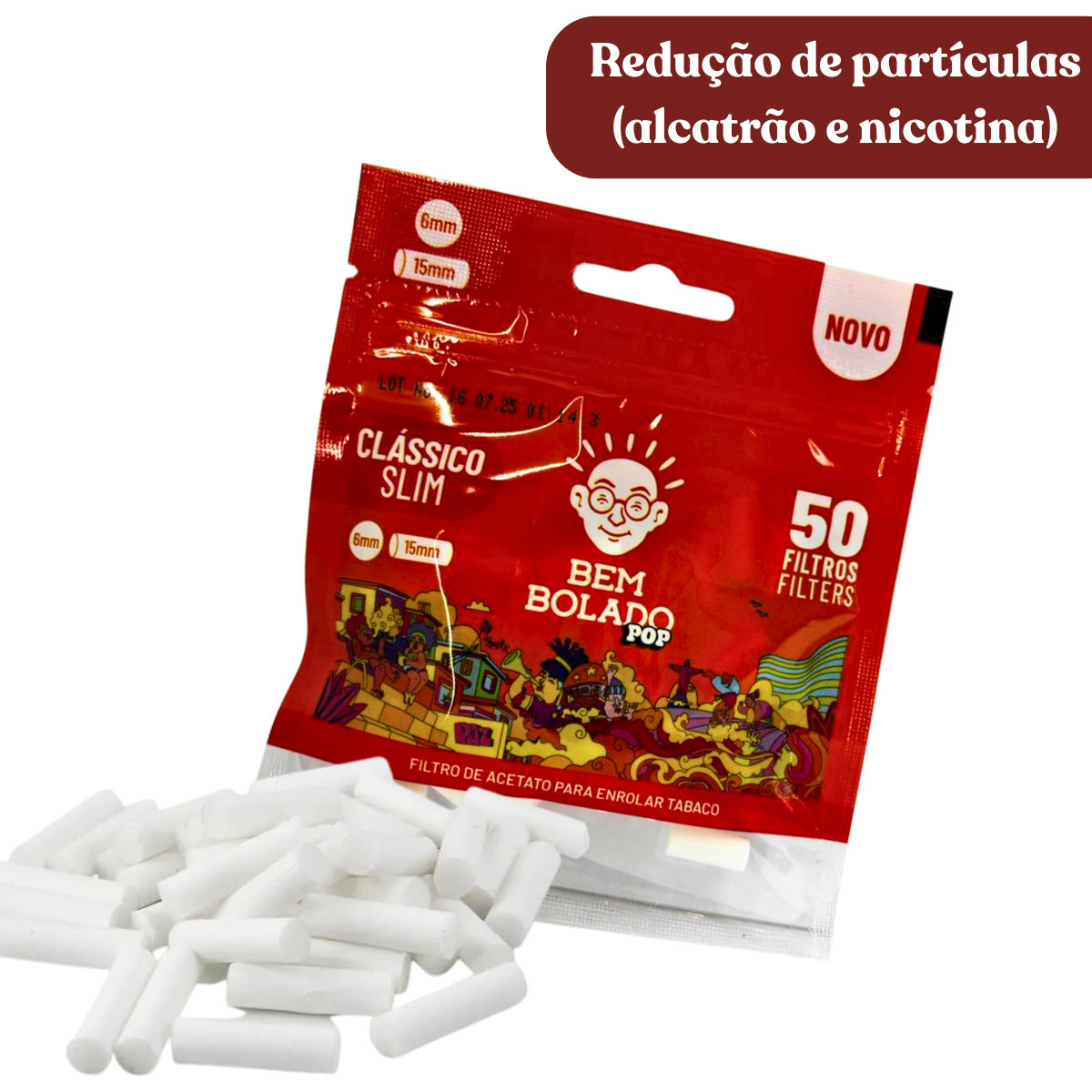 Filtro Bem Bolado Pop Classico Slim - Display C/ 10 Mini Bags - Imagem 7