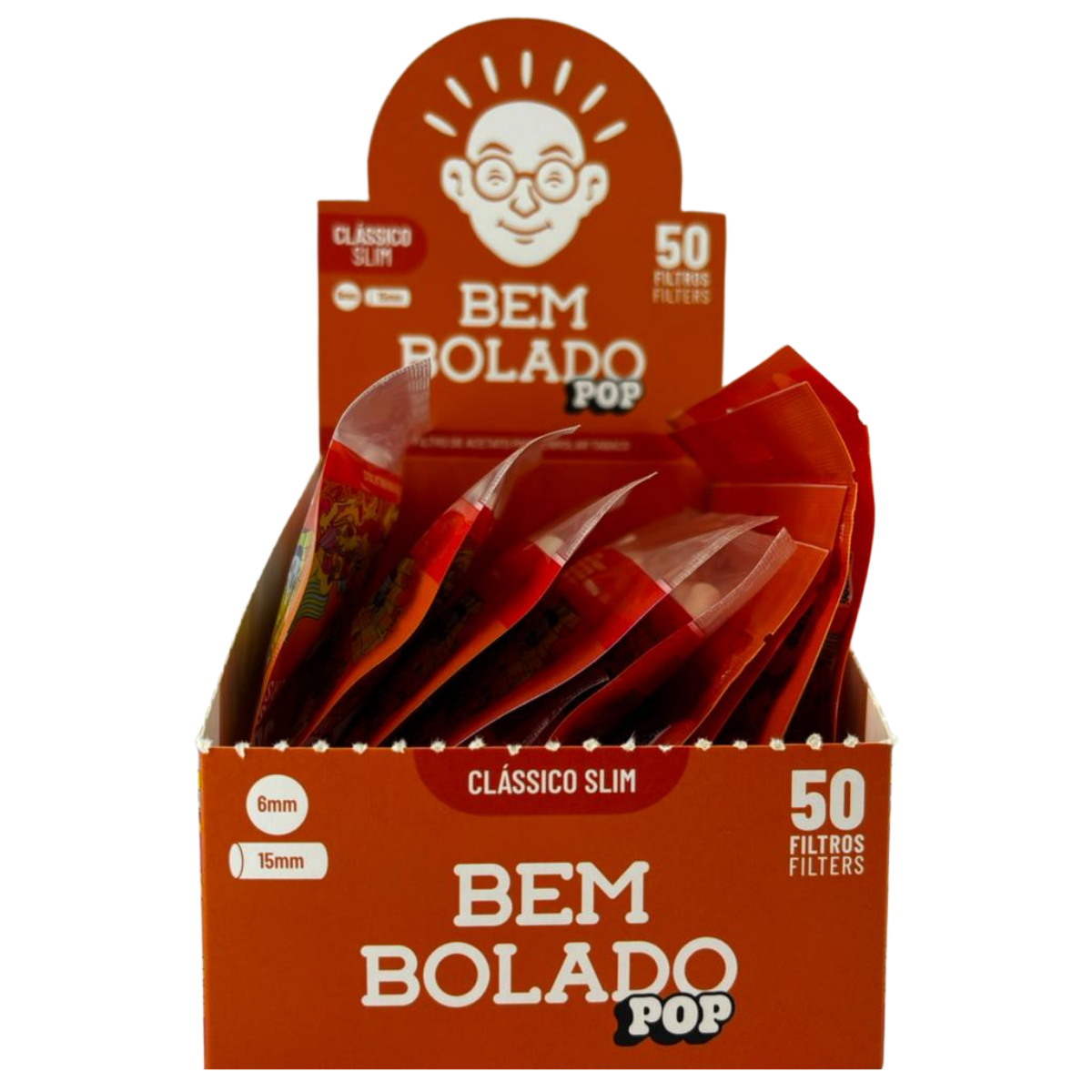 Filtro Bem Bolado Pop Classico Slim - Display C/ 10 Mini Bags - Imagem 3