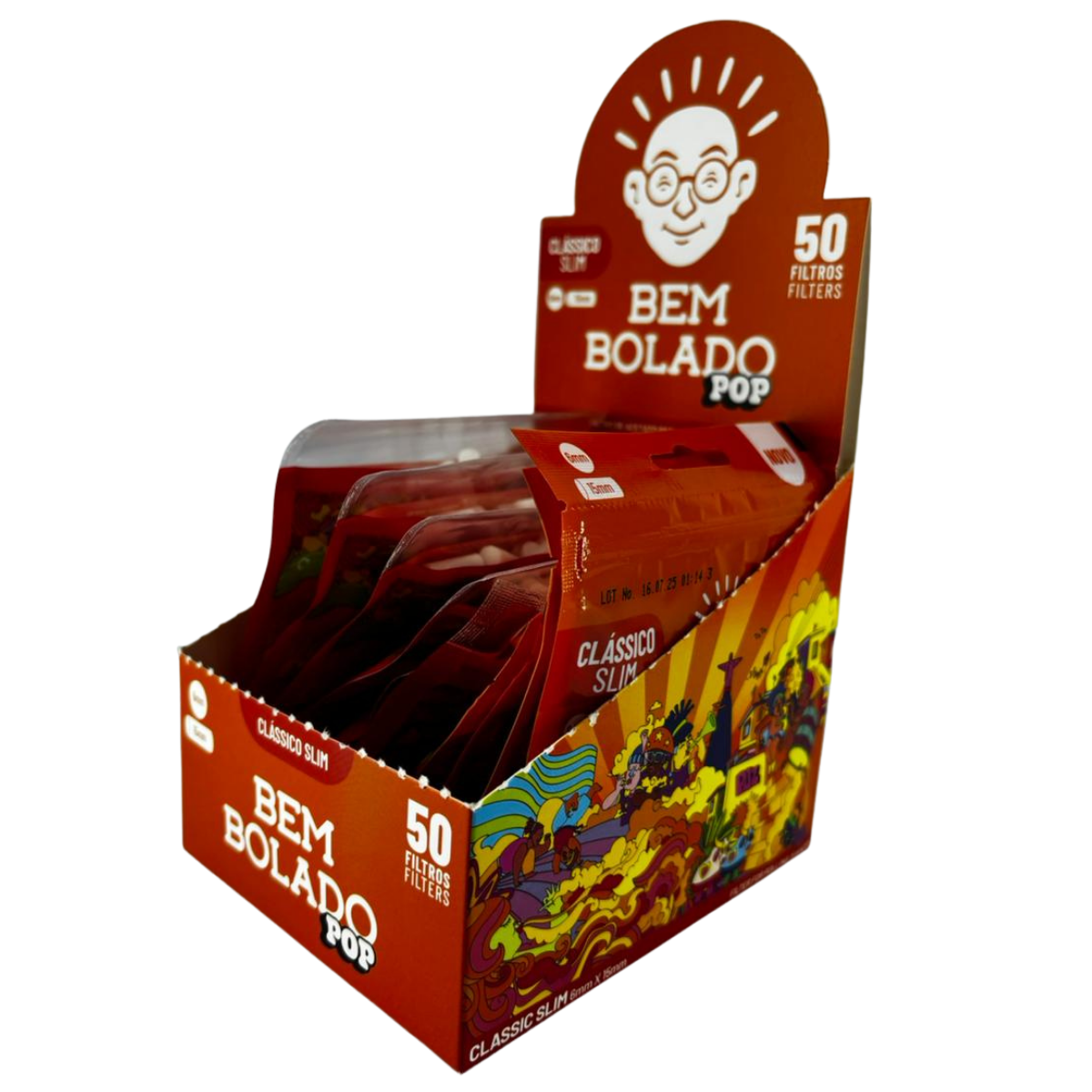 Filtro Bem Bolado Pop Classico Slim - Display C/ 10 Mini Bags - Imagem 4