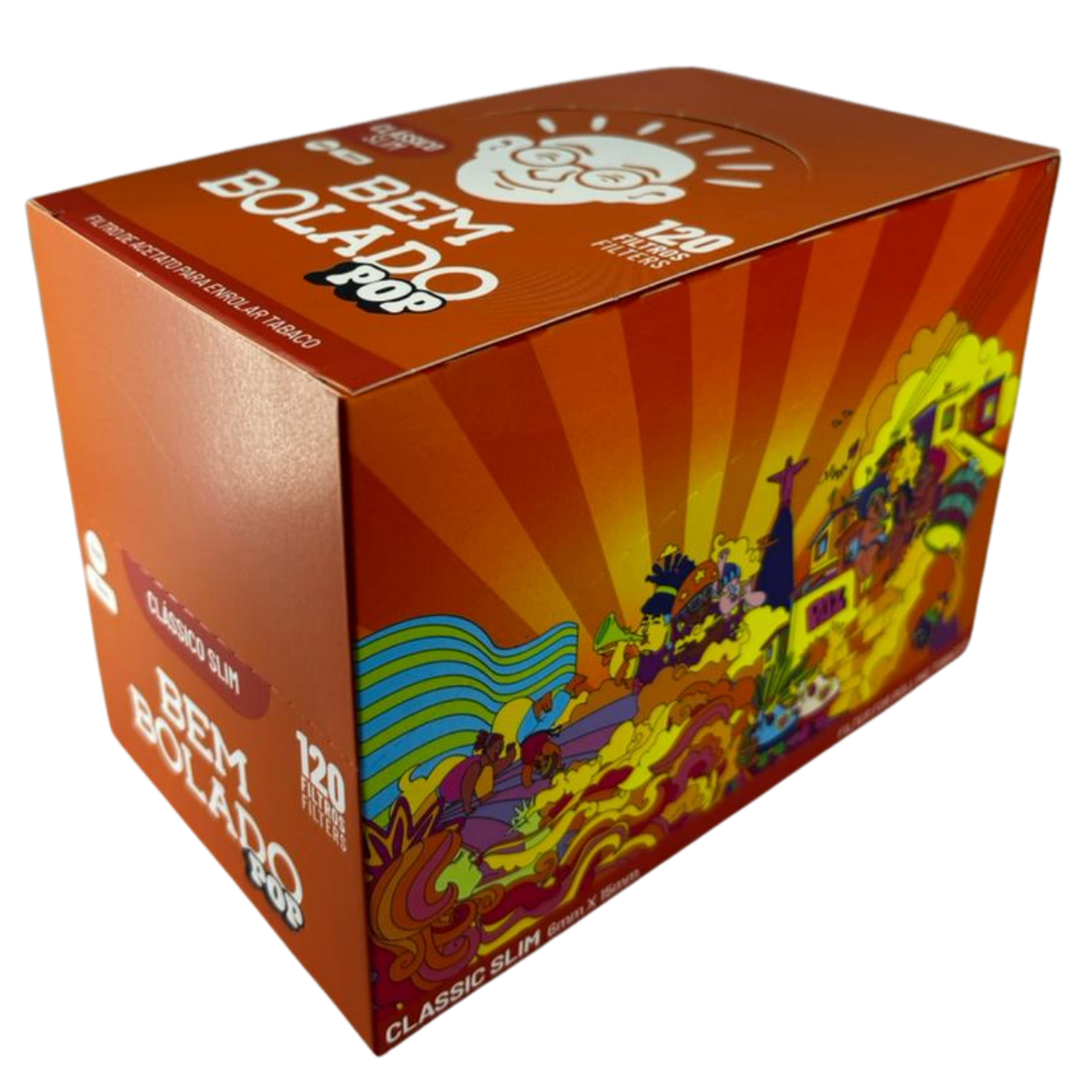 Filtro Bem Bolado Pop Classico Slim - Display C/ 10 Bags - Imagem 3