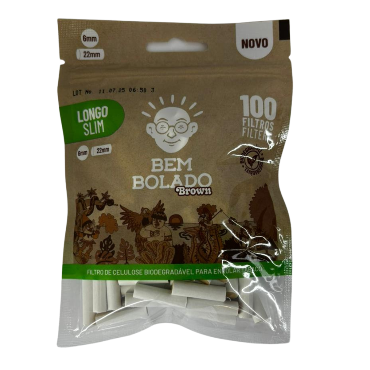 Filtro Bem Bolado Classico Brown Slim Longo - Display C/10 Bags - Imagem 6