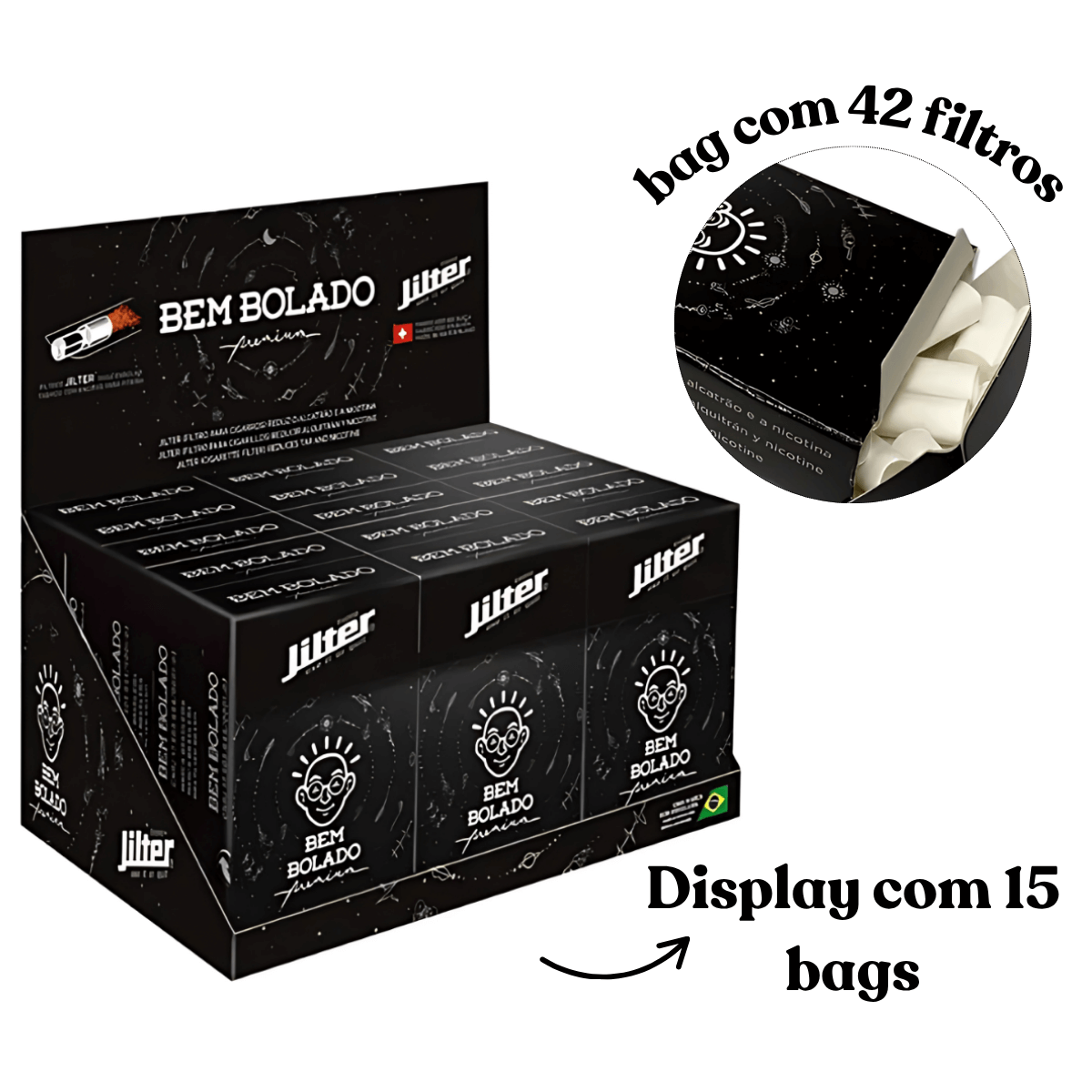 Filtro Jilter Premium (Nova Embalagem) - Display C/15 Caixas - Imagem 2