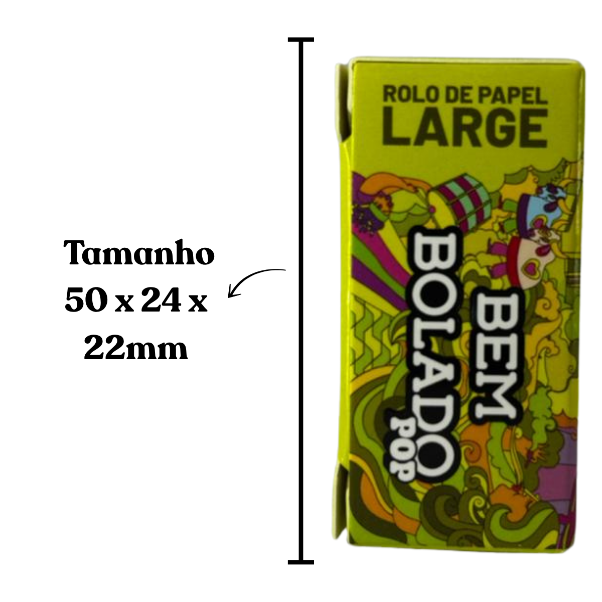 Seda Bem Bolado PP Rolls large 5 metros - Display C/24 Rolos - Imagem 5