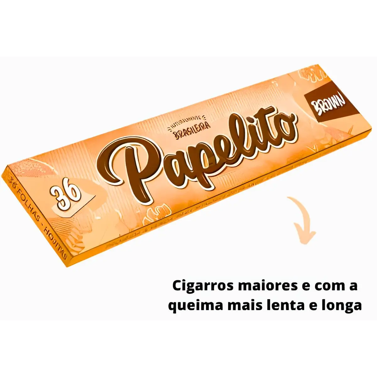 Seda Papelito Brown King Size - Display C/50 Livretos - Imagem 3