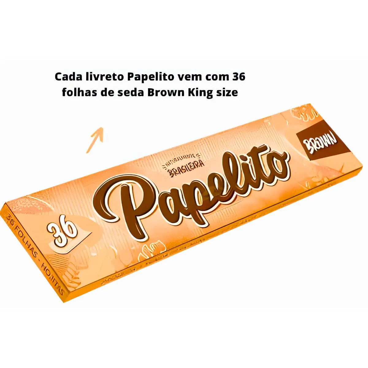 Seda Papelito Brown King Size - Display C/50 Livretos - Imagem 4
