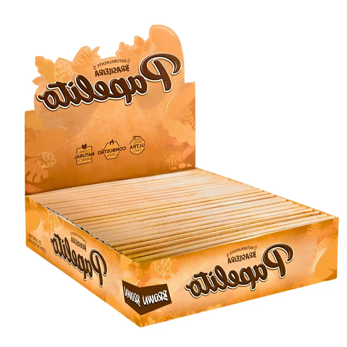 Seda Papelito Brown King Size - Display C/25 Livretos