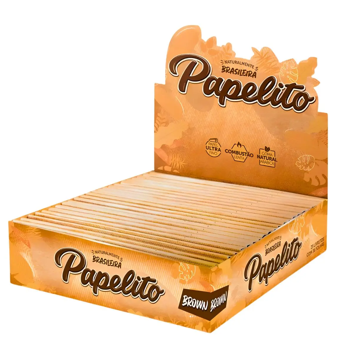 Seda Papelito Brown King Size - Display C/25 Livretos - Imagem 2