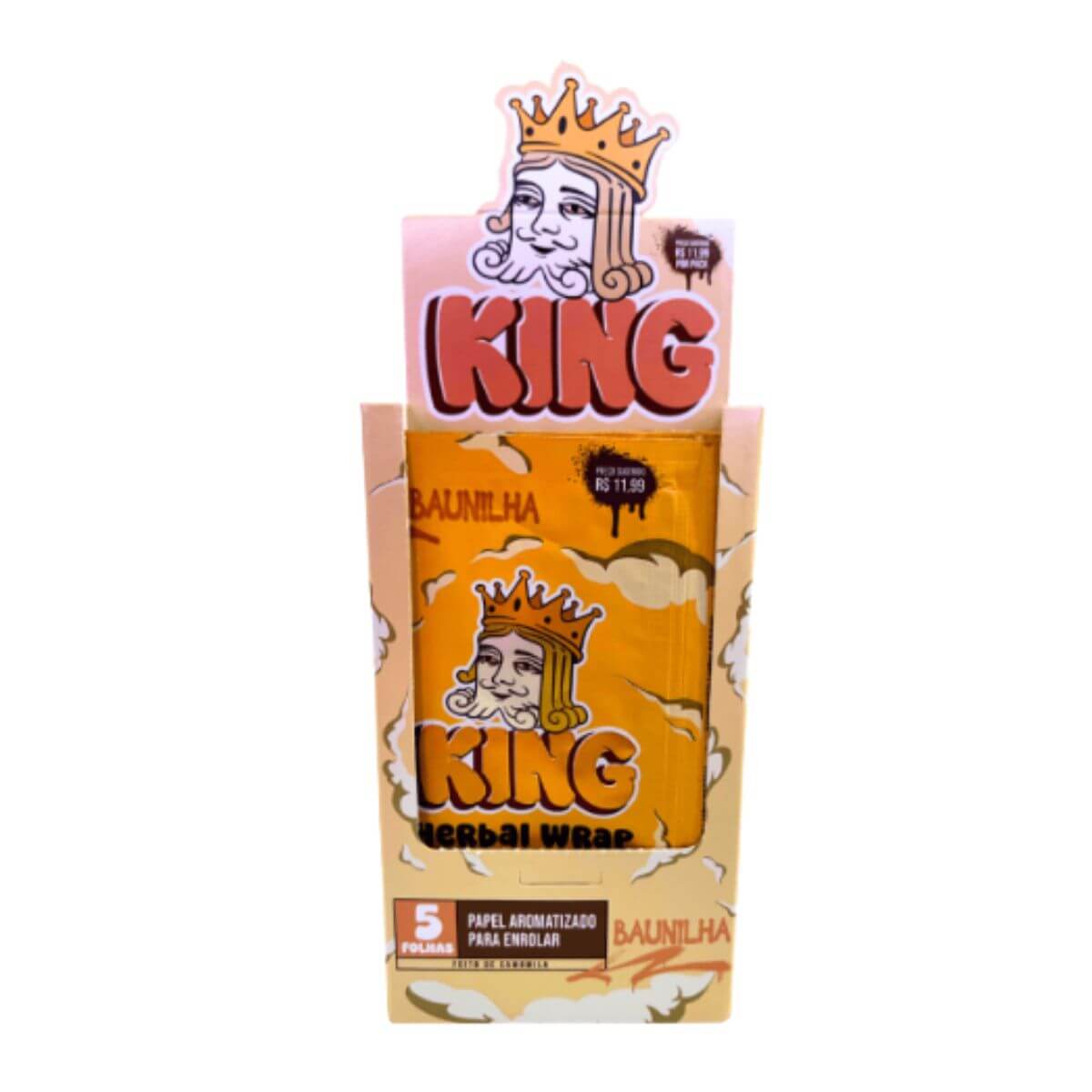 Blunt Herbal King blunt Sabor Mel - Display C/25 Unidades - Imagem 2
