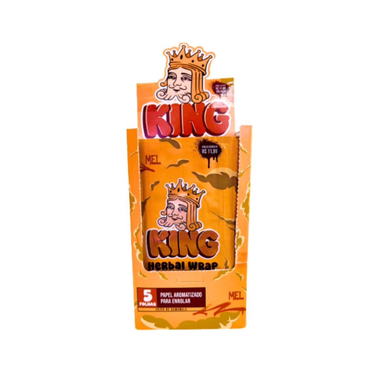 Blunt Herbal King blunt Sabor Mel - Display C/25 Unidades - Imagem 5