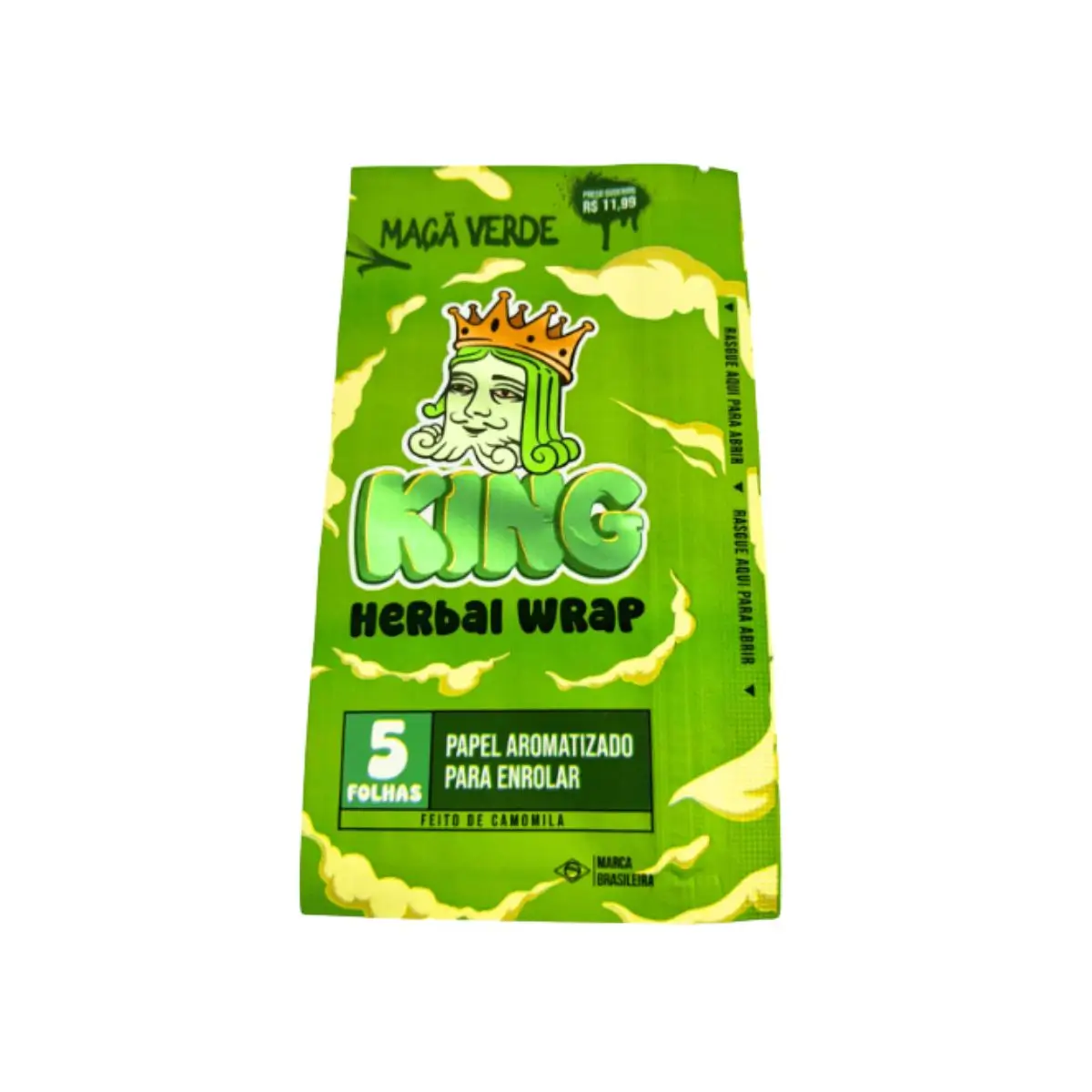 Blunt Herbal King blunt Sabor Maça Verde - Display C/25 Unidades - Imagem 2