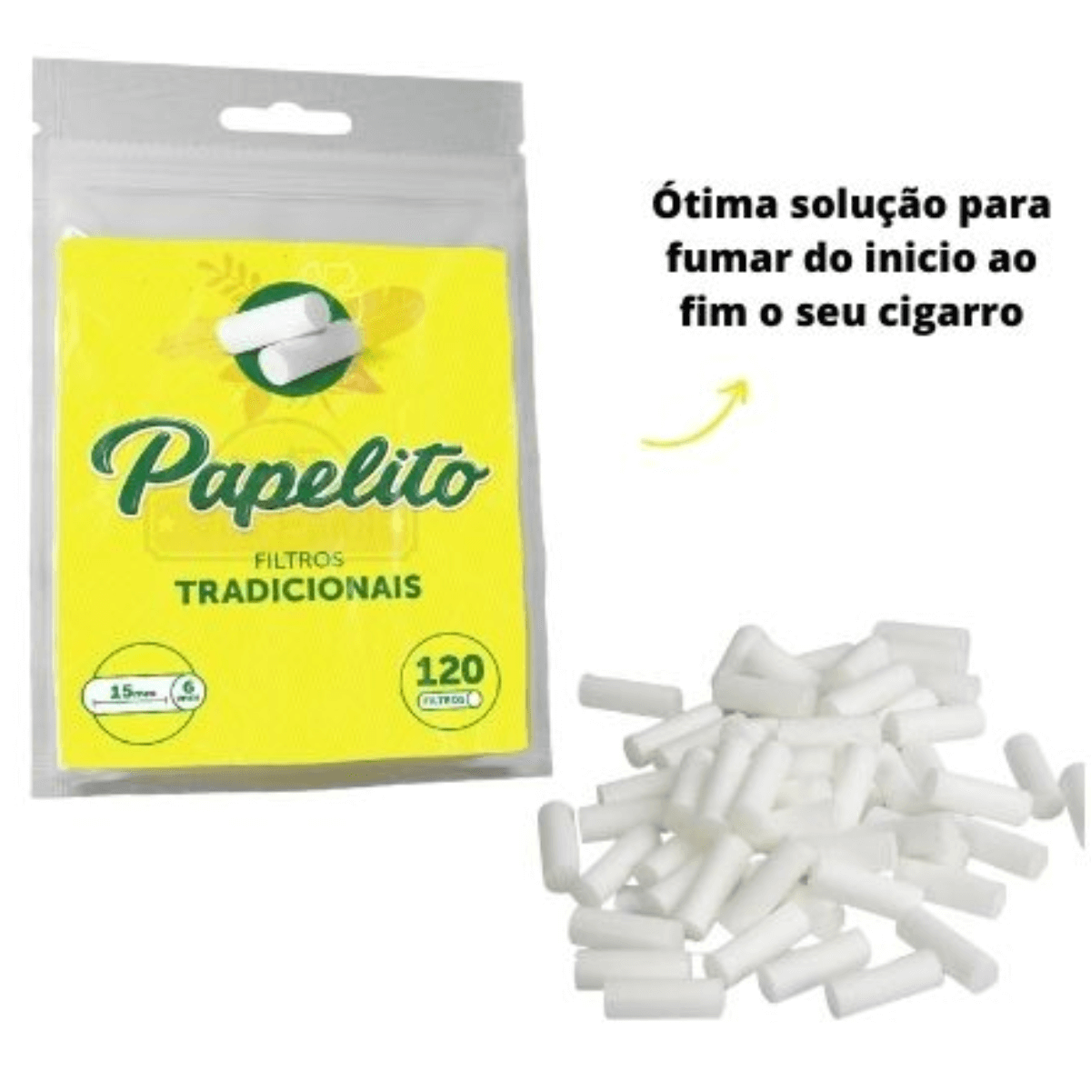 Filtro Papelito Tradicional - Display C/10 Bags - Imagem 2