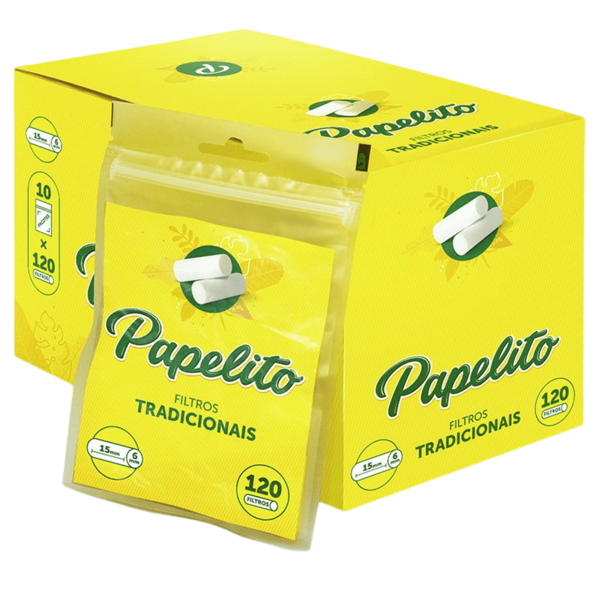 Filtro Papelito Tradicional - Display C/10 Bags