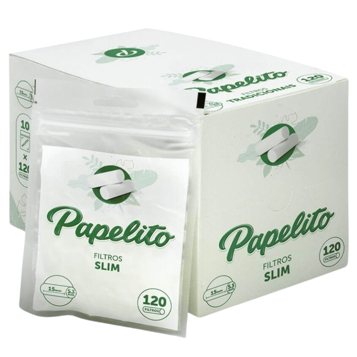 Filtro Papelito Slim - Display C/10 Bags