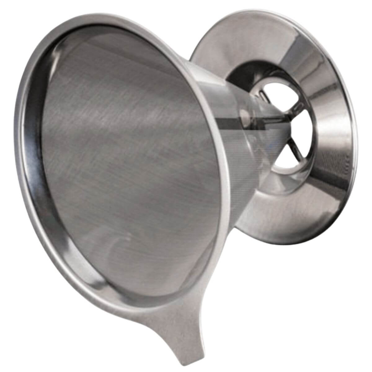 Filtro Coador de Cafe Inox com Base Sem Uso de Papel - Imagem 2