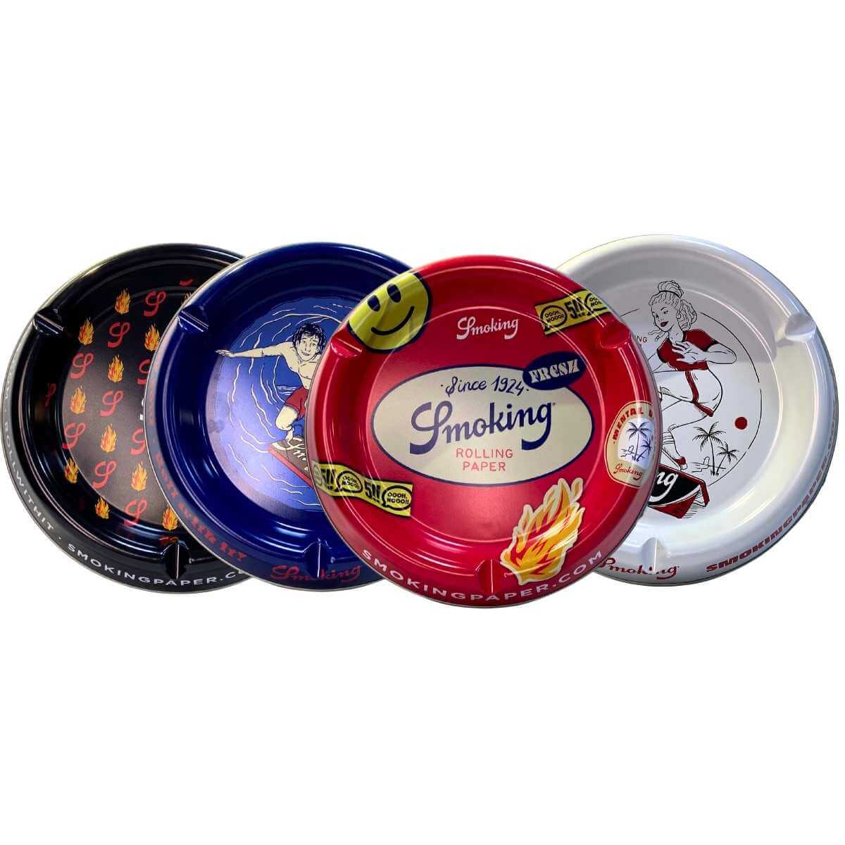 Cinzeiro de Metal Smoking - Kit C/ 4 Unidades