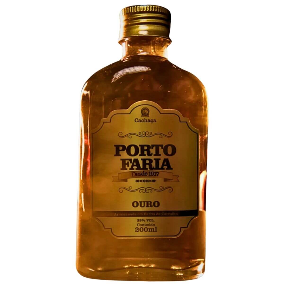 Cachaça Porto Faria Alambique Ouro 200ml - Imagem 2
