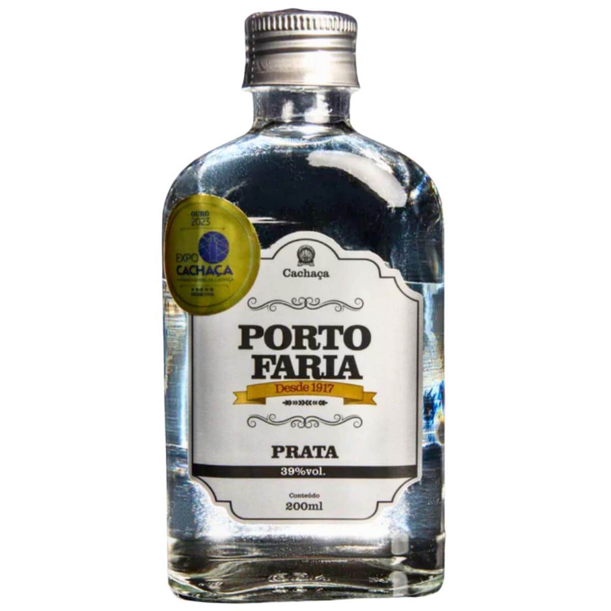 Cachaça Porto Faria Alambique Prata 200ml