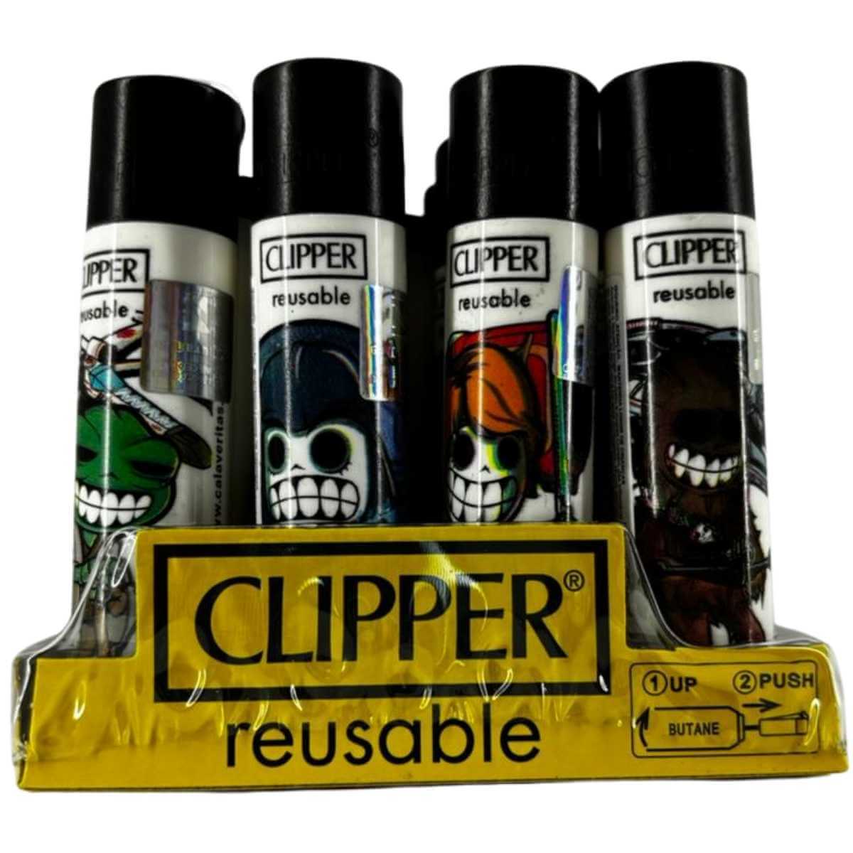 Isqueiro Clipper D24 CP11R SPACE WARRIORS BW + LB -Display C/24 Unidades