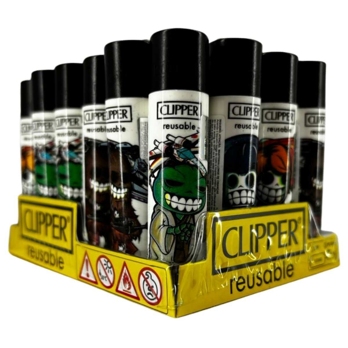 Isqueiro Clipper D24 CP11R SPACE WARRIORS BW + LB -Display C/24 Unidades - Imagem 3