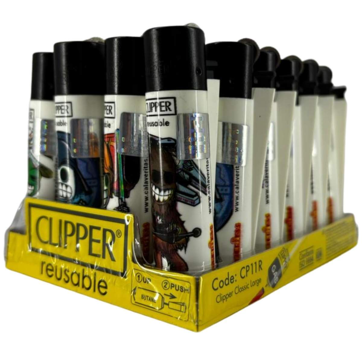 Isqueiro Clipper D24 CP11R SPACE WARRIORS BW + LB -Display C/24 Unidades - Imagem 4