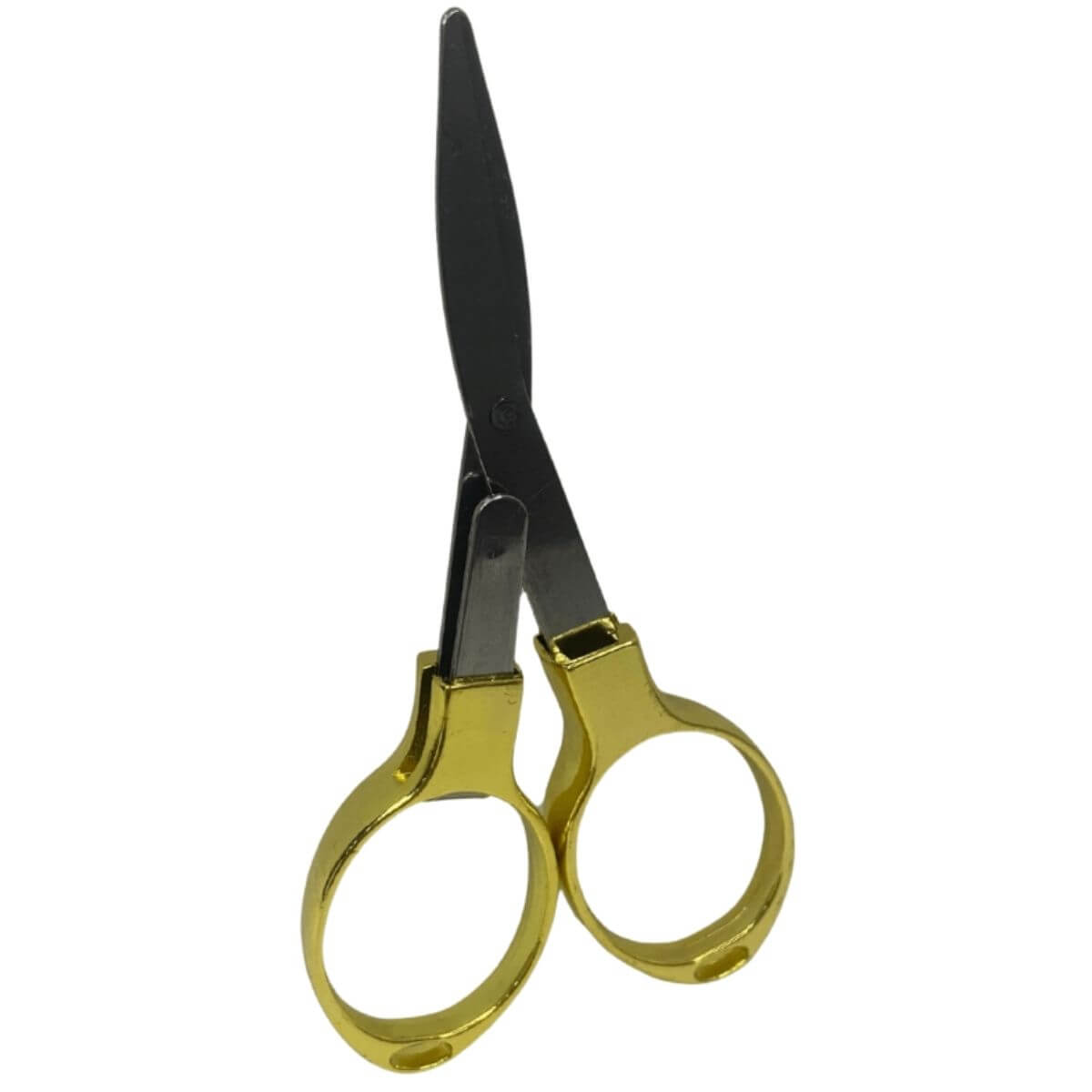 Tesoura de Metal Dobravél Dourado - Kit C/3 Unidades - Imagem 4