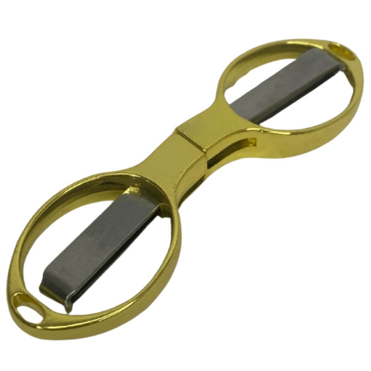 Tesoura de Metal Dobravél Dourado - Kit C/3 Unidades - Imagem 2