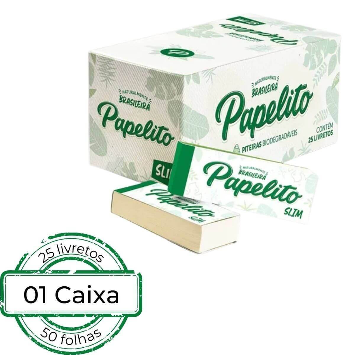 Piteira Papelito Slim - Display C/25 Livretos