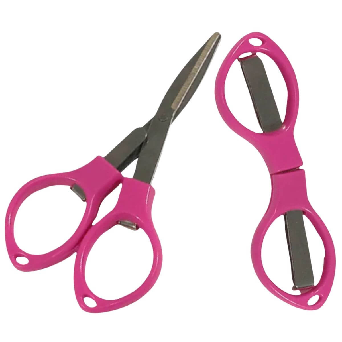 Tesoura de Plastico Dobrável Rosa - Pacote C/24 unidades - Imagem 3