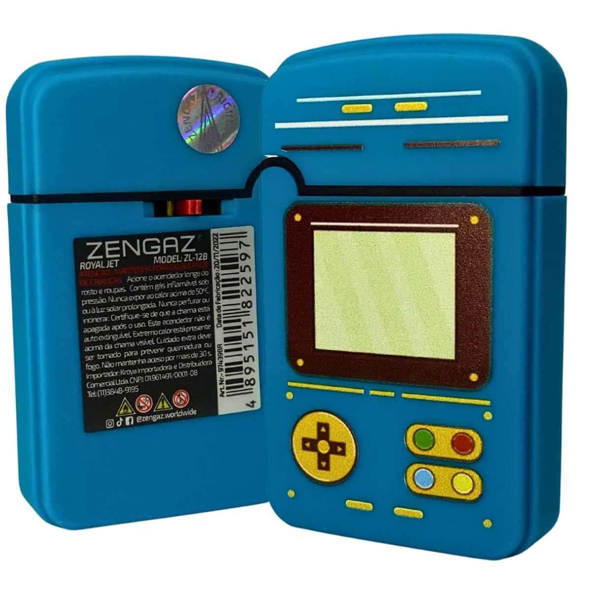Isqueiro Maçarico Zengaz Zl-12 Royal Jet Ilustrado Blister - Unidade - Imagem 4