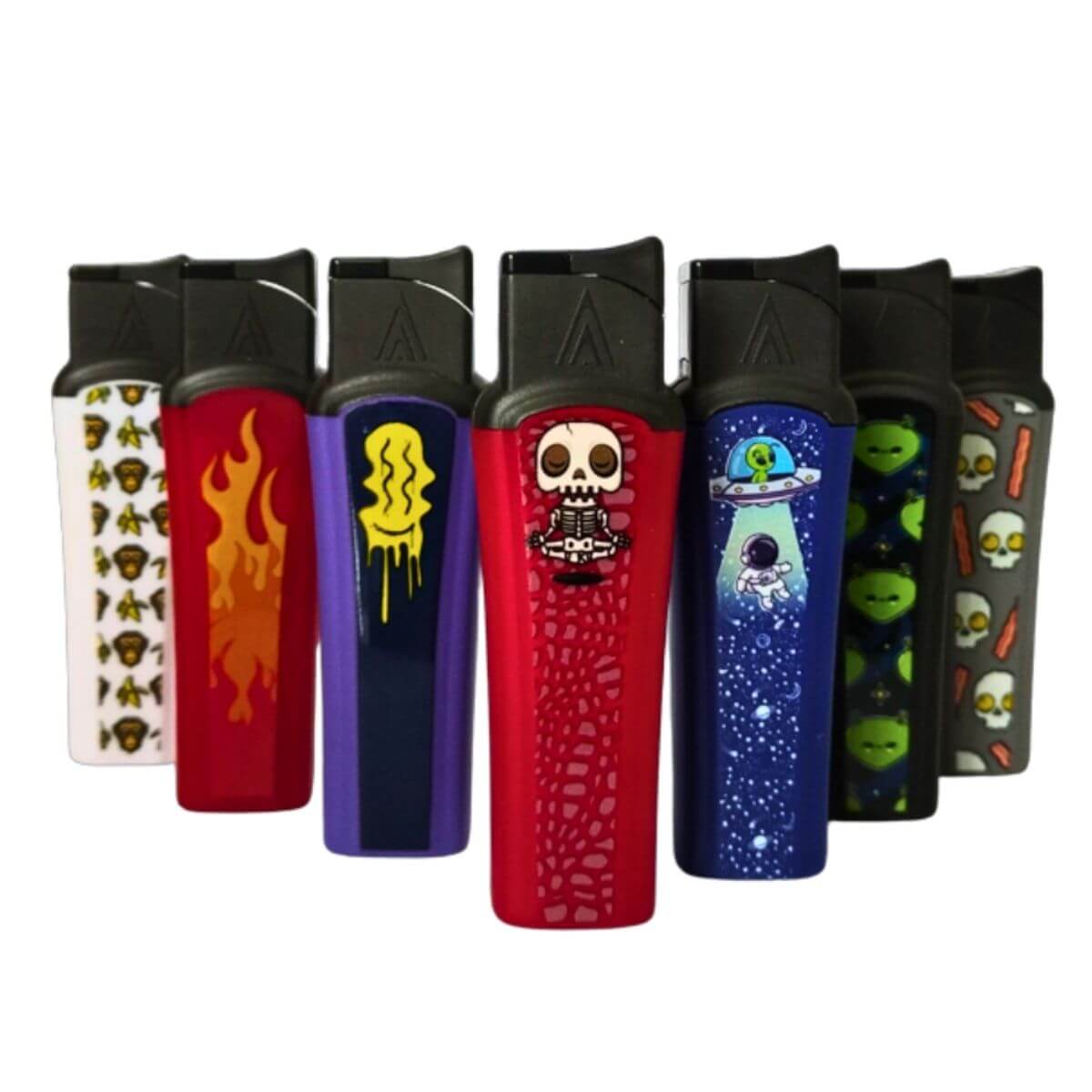 Isqueiro Maçarico Zengaz Zl-7E Slim Jet Ilustrado - Unidade