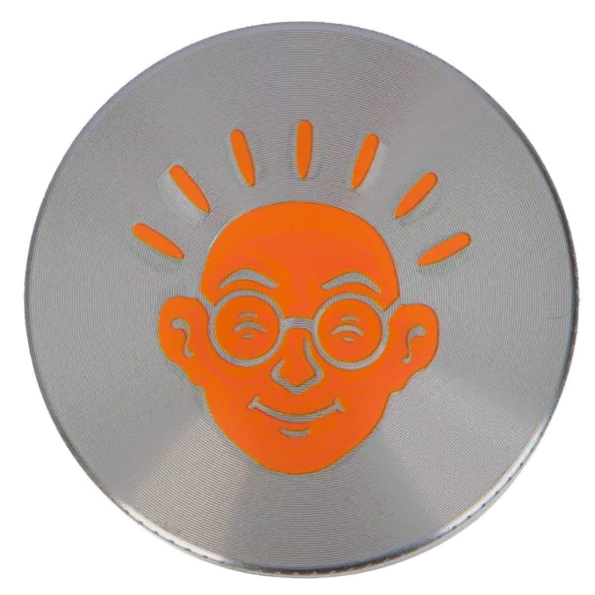 Dichavador Bem Bolado 4 partes 5 cm Alumínio Prata - Unidade - Imagem 2