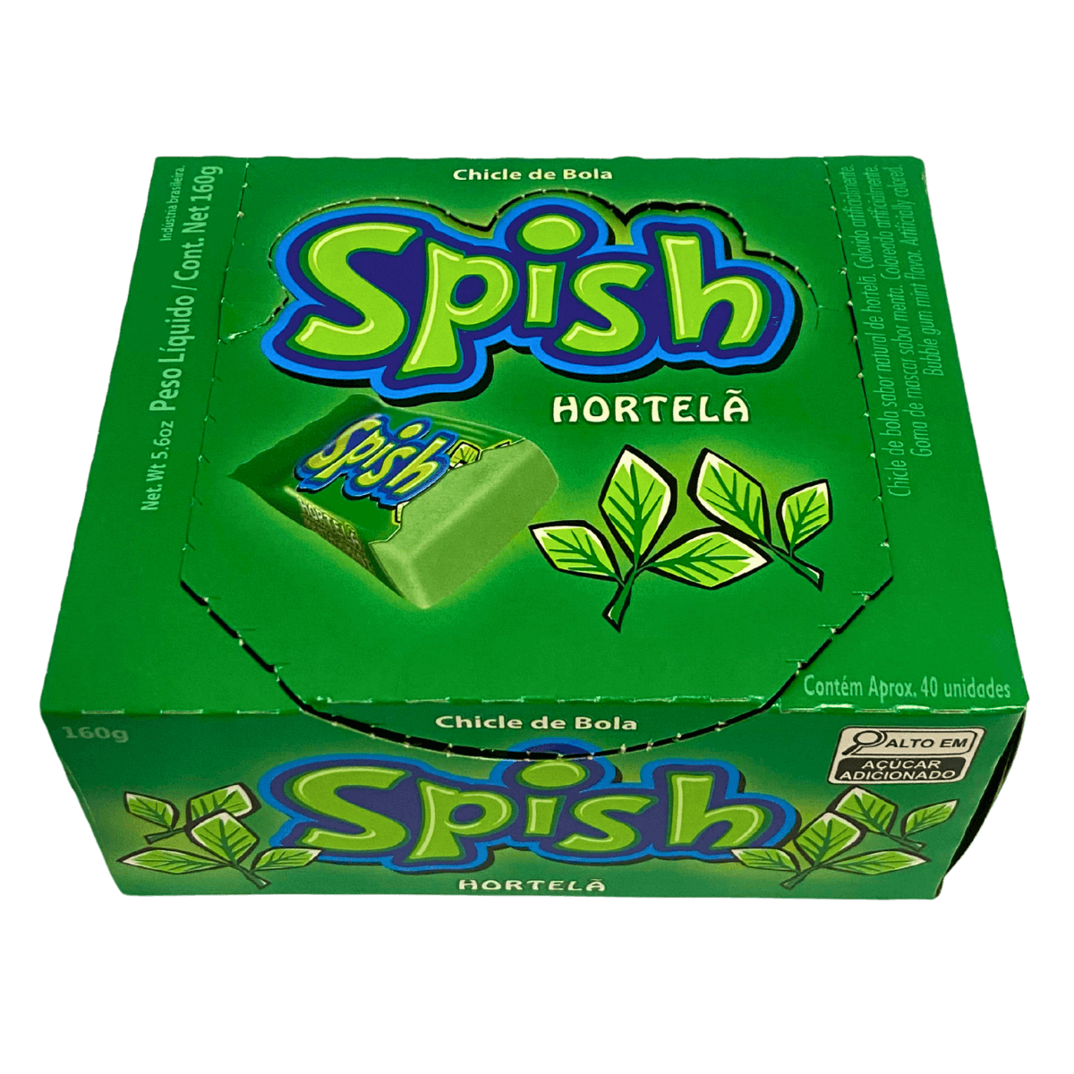 Chiclete Sukest Spish sabor Hortelã - Displays C/40 unidades