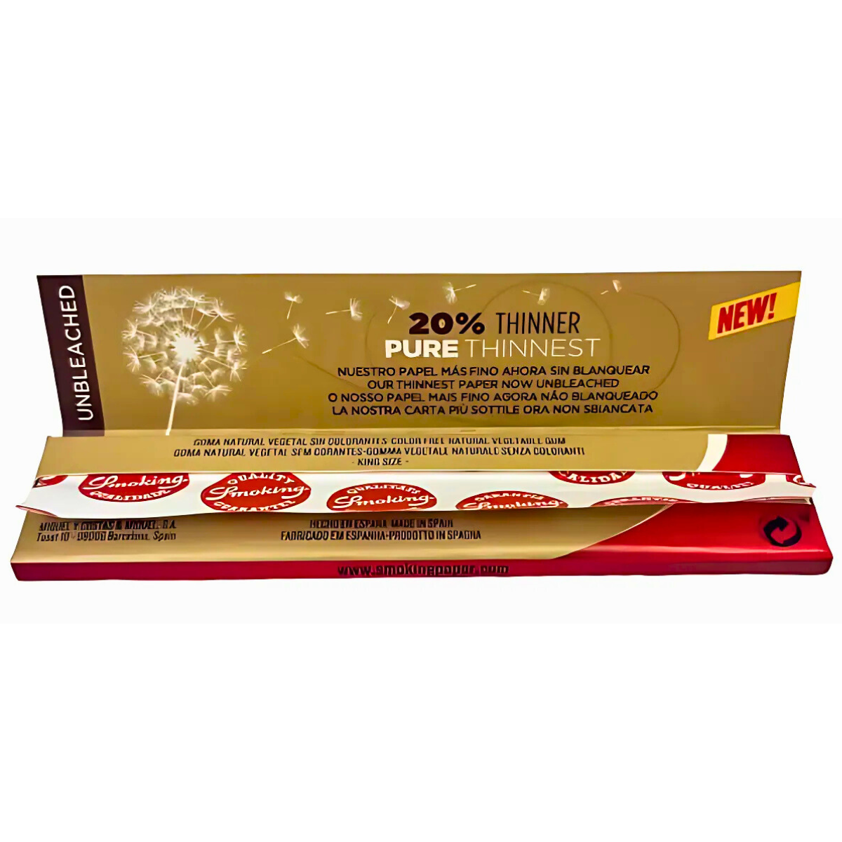 Sedas Smoking Thinnest Brown King Size MCB- Kit C/ 25 Livretos - Imagem 2