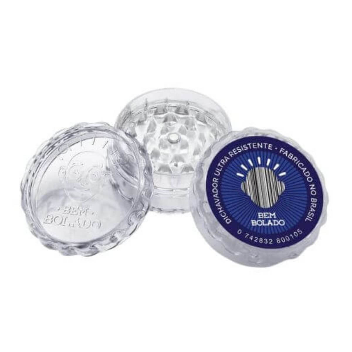 Dichavador Bem Bolado Policabornato 6cm Transparente - Display C/8 - Imagem 2