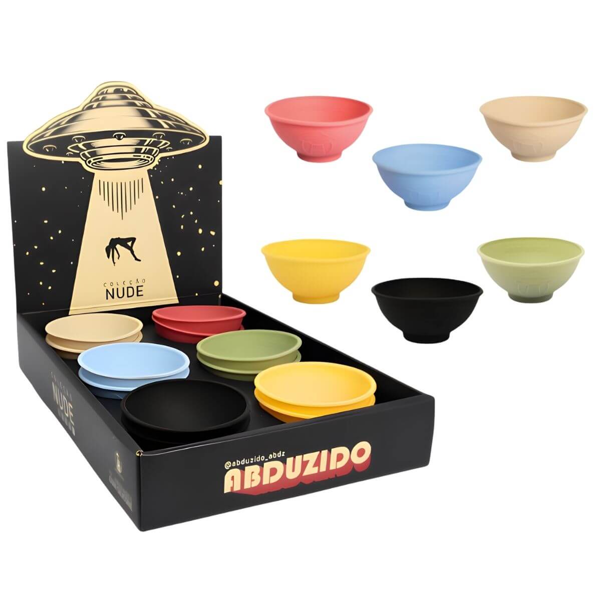 Cuia de Silicone Abduzido Half Nude - Display C/12 Unidades