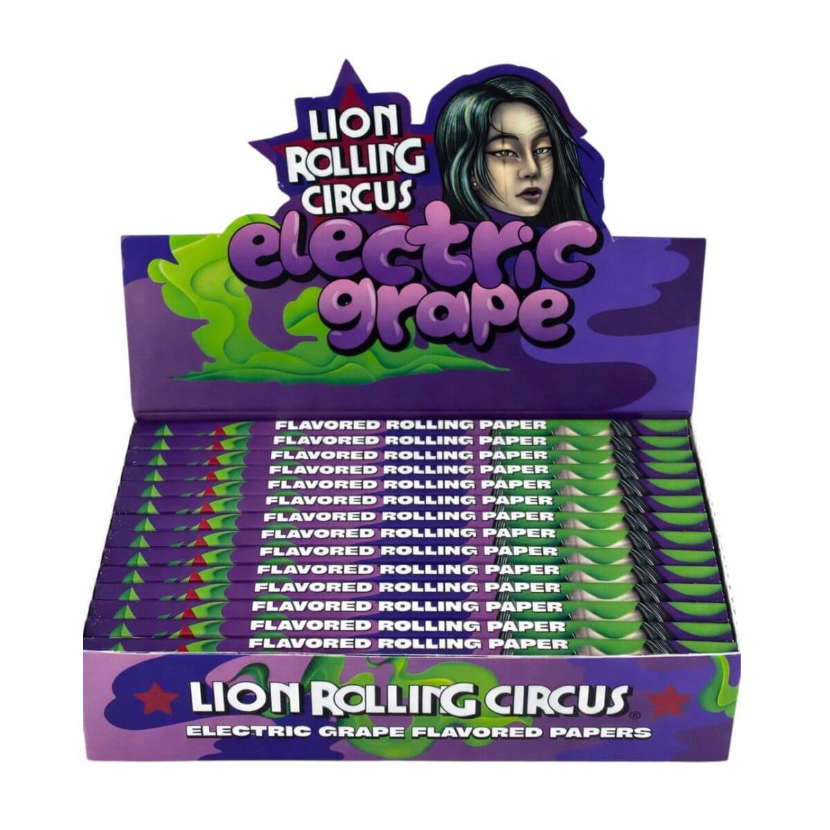 Seda Flavour Lion Circus Grape Ks - Display C/ 15 Livretos - Imagem 2
