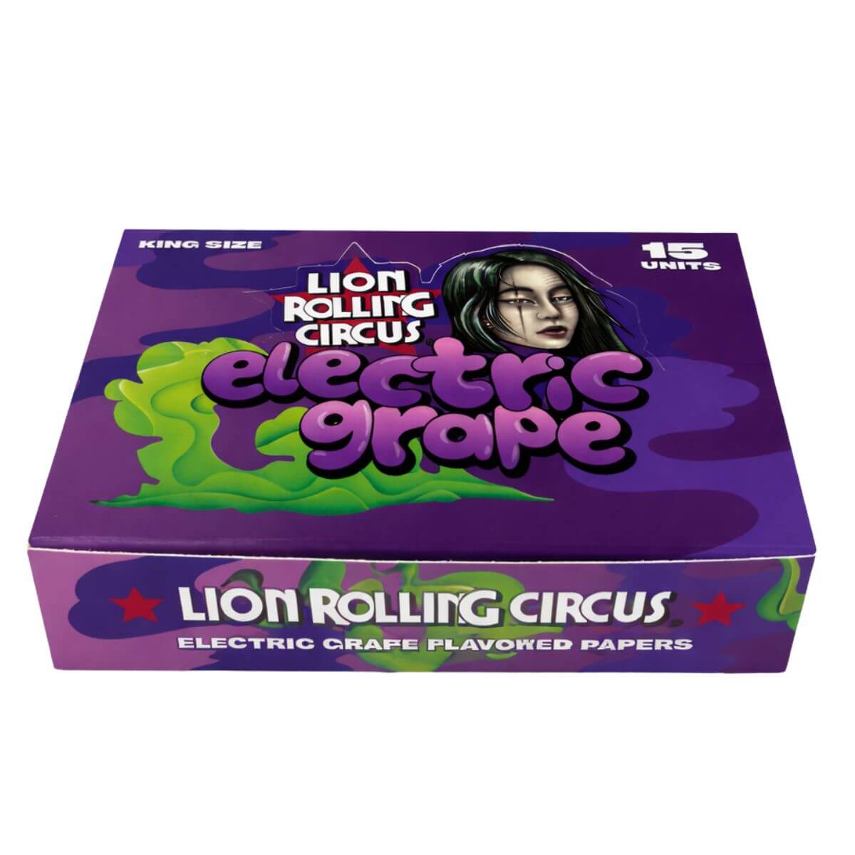 Seda Flavour Lion Circus Grape Ks - Display C/ 15 Livretos - Imagem 3