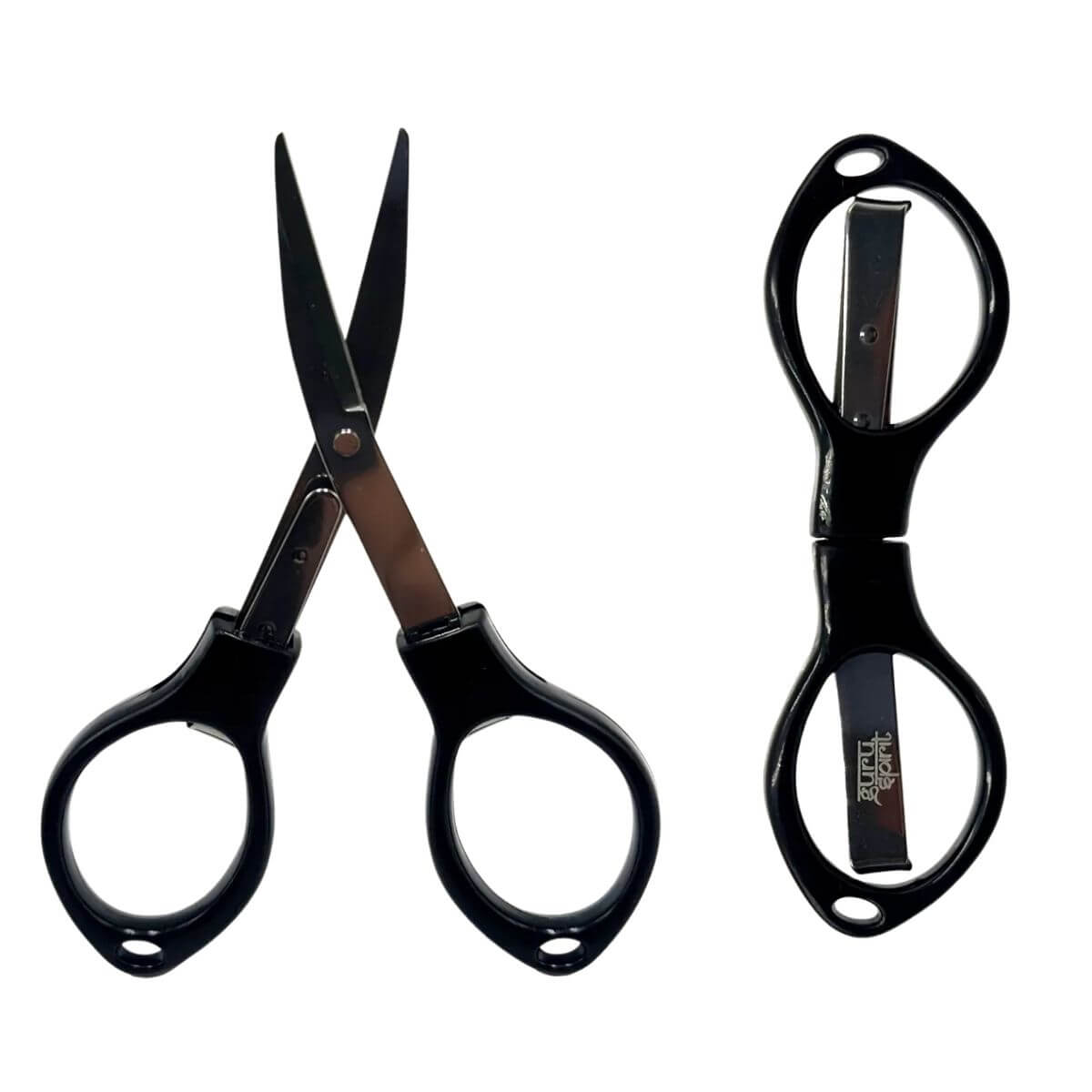 Tesoura Dobravel Guru de Metal Cabo Plástico Multicolor Display C/12 Unidades - Imagem 4