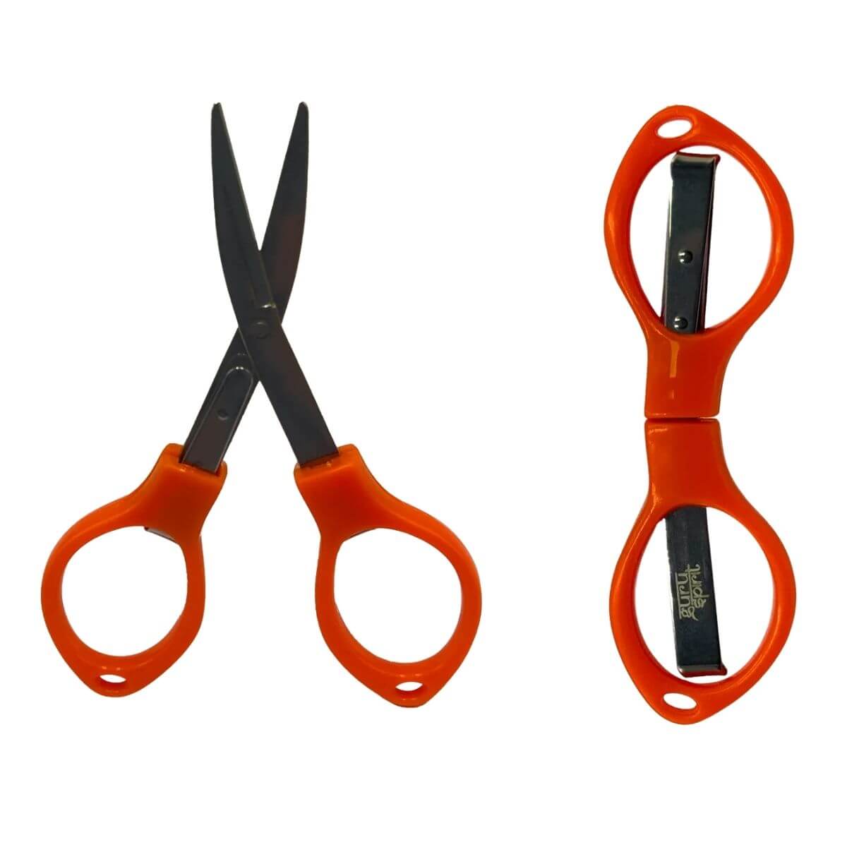 Tesoura Dobravel Guru de Metal Cabo Plástico Multicolor Display C/12 Unidades - Imagem 3